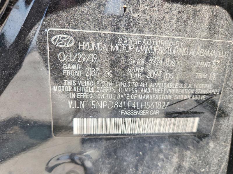 Продаж на аукціоні авто 2020 Hyundai Elantra, vin: 5NPD84LF4LH561827, номер лоту: 61847576