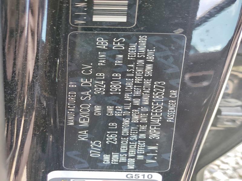 Продаж на аукціоні авто 2025 Kia K4, vin: 3KPFU4DE6SE185273, номер лоту: 61584736