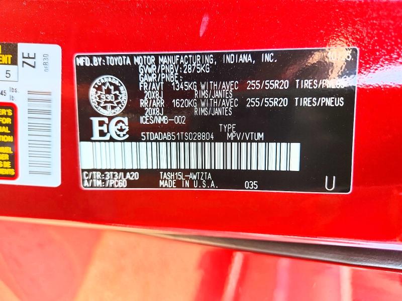 Aukcja sprzedaży 2026 Toyota Grand Highlander Hybrid, vin: 5TDADAB51TS028804, numer aukcji: 62879356
