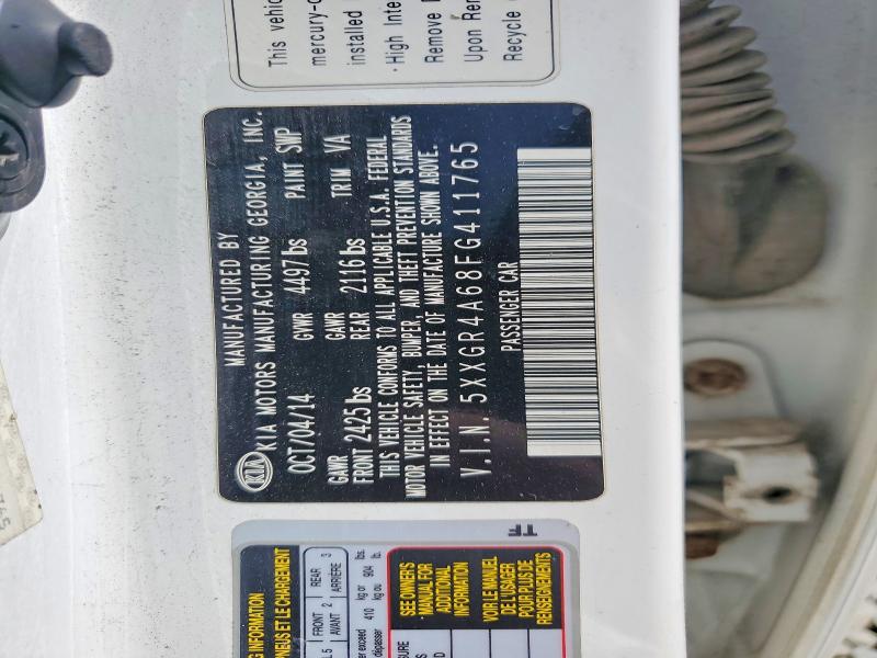 Aukcja sprzedaży 2015 Kia Optima, vin: 5XXGR4A68FG411765, numer aukcji: 60787396