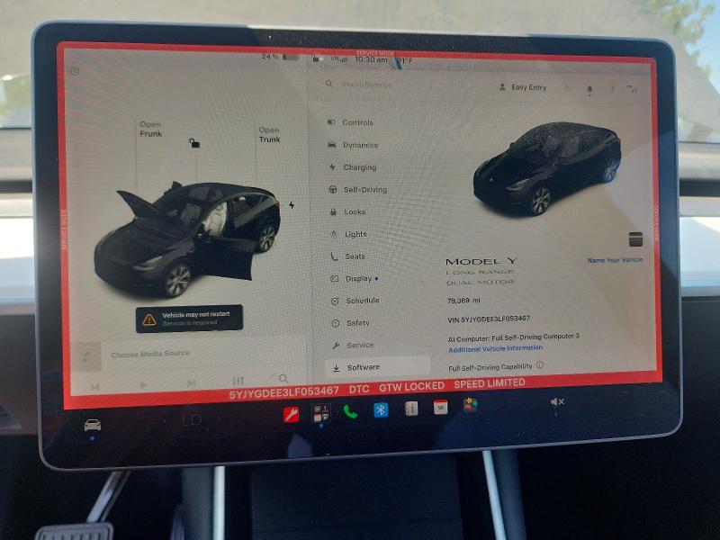 Aukcja sprzedaży 2020 Tesla Model Y, vin: 5YJYGDEE3LF053467, numer aukcji: 61245166