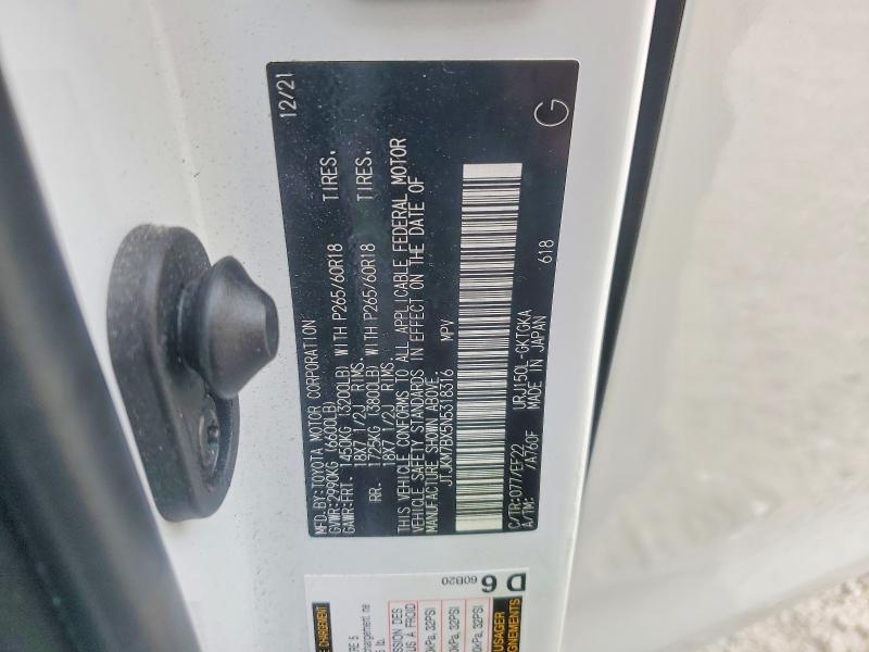 Продаж на аукціоні авто 2022 Lexus Gx, vin: JTJKM7BX5N5318316, номер лоту: 62626246