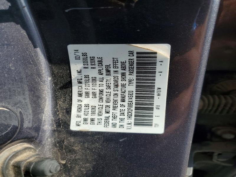 Продажа на аукционе авто 2014 Honda Accord, vin: 1HGCR2F89EA145830, номер лота: 59376116