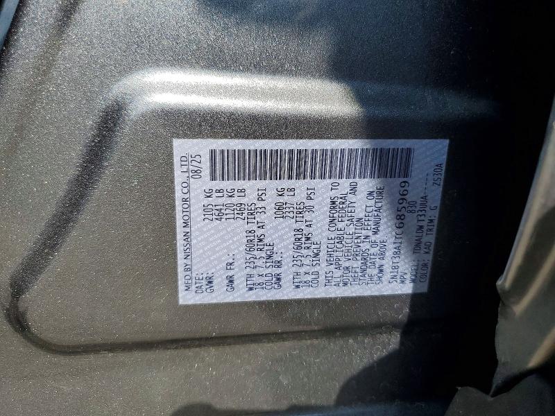 Aukcja sprzedaży 2026 Nissan Rogue, vin: 5N1BT3BA1TC685969, numer aukcji: 61493906