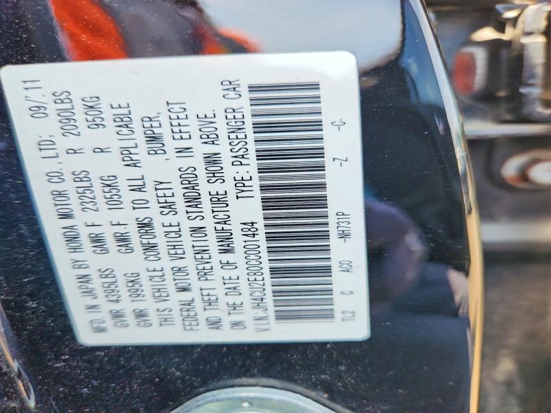 Продажа на аукционе авто 2012 Acura Tsx, vin: JH4CU2E80CC001484, номер лота: 61009116
