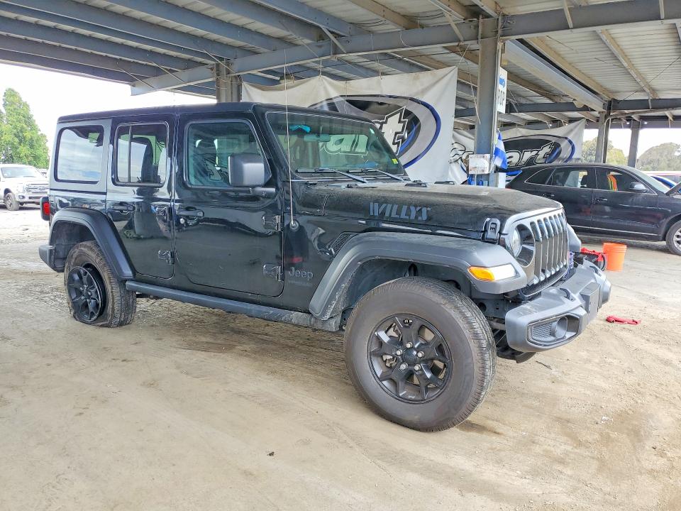 2022 Jeep Wrangler Unlimited მანქანა იყიდება აუქციონზე, vin: 1C4HJXDGXNW144756, აუქციონის ნომერი: 61927636
