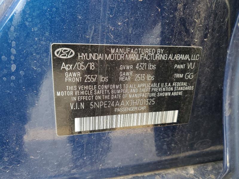 Продажа на аукционе авто 2018 Hyundai Sonata, vin: 5NPE24AAXJH701325, номер лота: 62440816