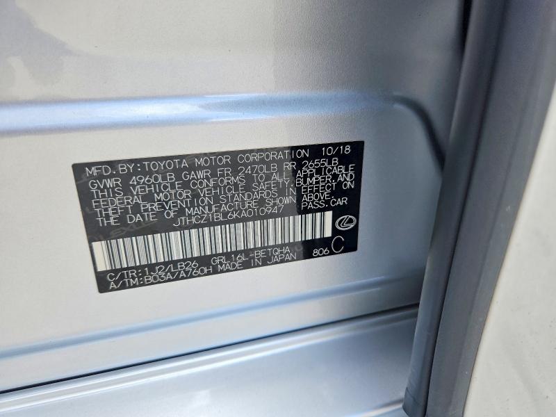 Продаж на аукціоні авто 2019 Lexus Gs 350, vin: JTHCZ1BL6KA010947, номер лоту: 62155516