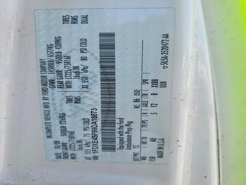 Aukcja sprzedaży 2009 Ford Econoline, vin: 1FDXE45P99DA18673, numer aukcji: 60957596