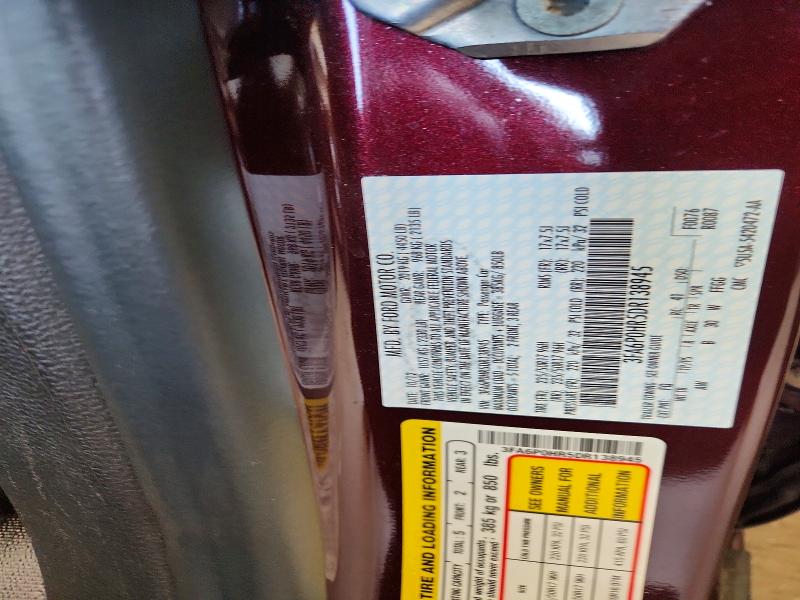 60297036 :رقم المزاد ، 3FA6P0HR5DR138945 vin ، 2013 Ford Fusion مزاد بيع