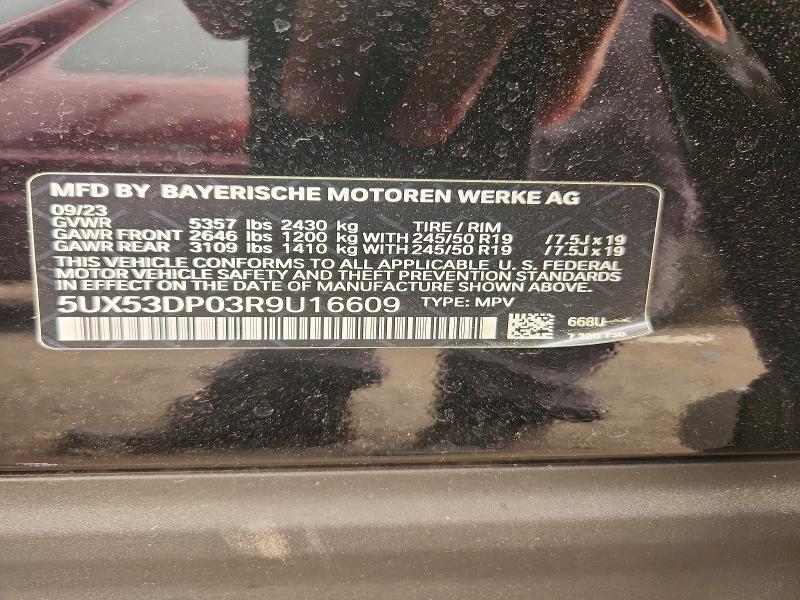Продаж на аукціоні авто 2024 Bmw X3, vin: 5UX53DP03R9U16609, номер лоту: 60879166
