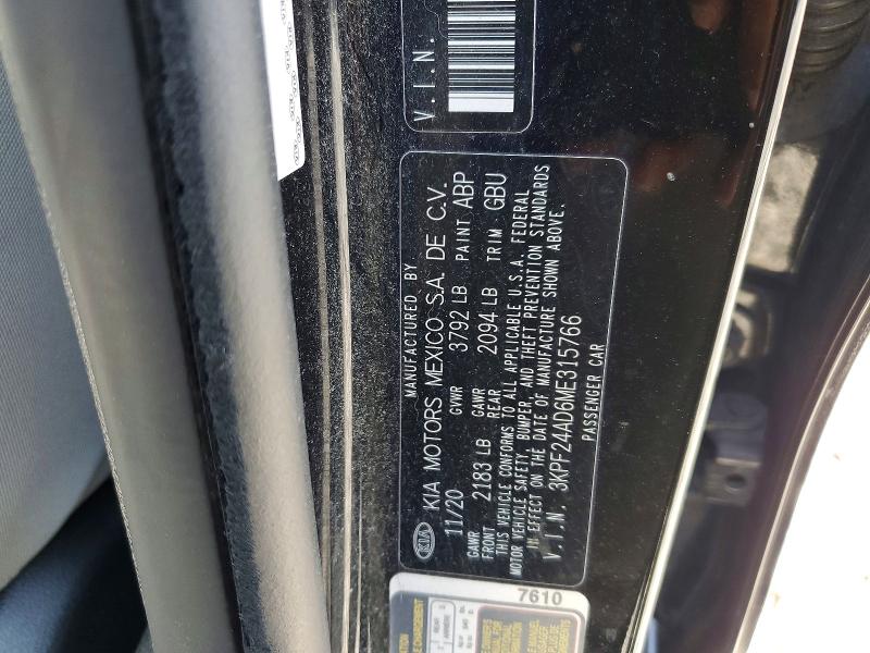 Продаж на аукціоні авто 2021 Kia Forte, vin: 3KPF24AD6ME315766, номер лоту: 62216496