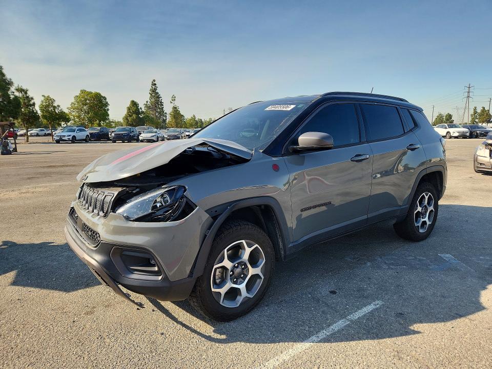 59405506 :رقم المزاد ، 3C4NJDDB4NT125115 vin ، 2022 Jeep Compass مزاد بيع