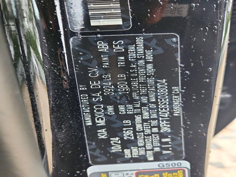 62750086 :رقم المزاد ، 3KPFT4DE8SE038004 vin ، 2025 Kia K4 مزاد بيع