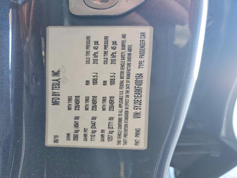 Aukcja sprzedaży 2019 Tesla Model 3, vin: 5YJ3E1EA9KF400164, numer aukcji: 61363616