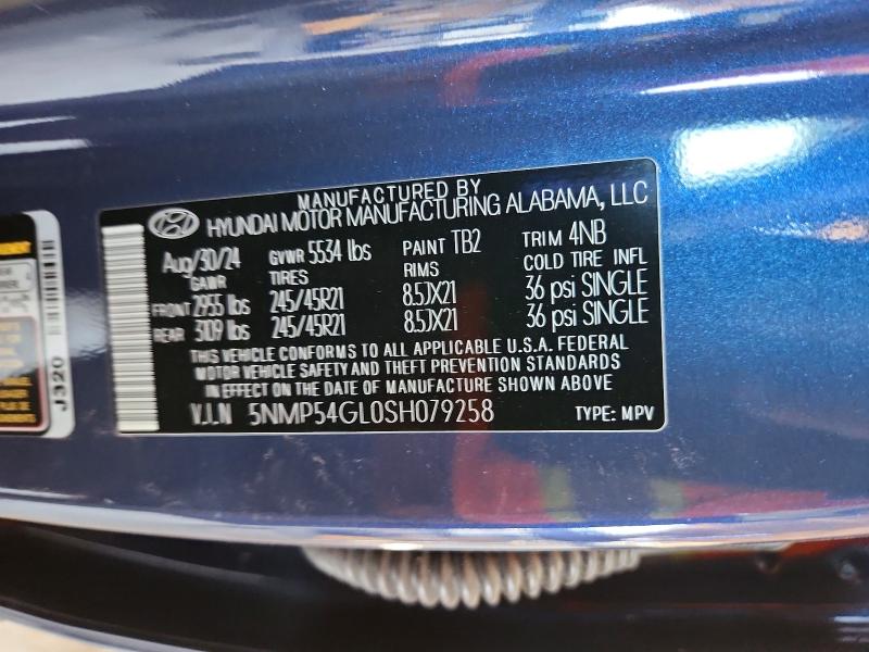 Продаж на аукціоні авто 2025 Hyundai Santa Fe, vin: 5NMP54GL0SH079258, номер лоту: 63421426
