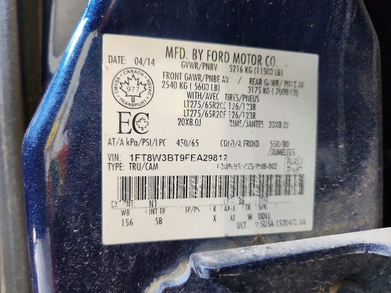 Продажа на аукционе авто 2015 Ford F350, vin: 1FT8W3BT9FEA29812, номер лота: 60781696