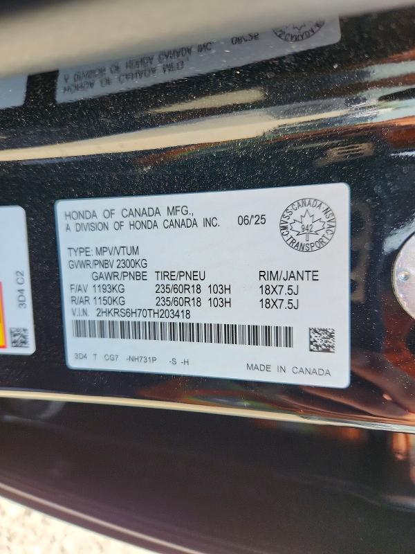 Продажа на аукционе авто 2026 Honda Cr-v, vin: 2HKRS6H70TH203418, номер лота: 59372696