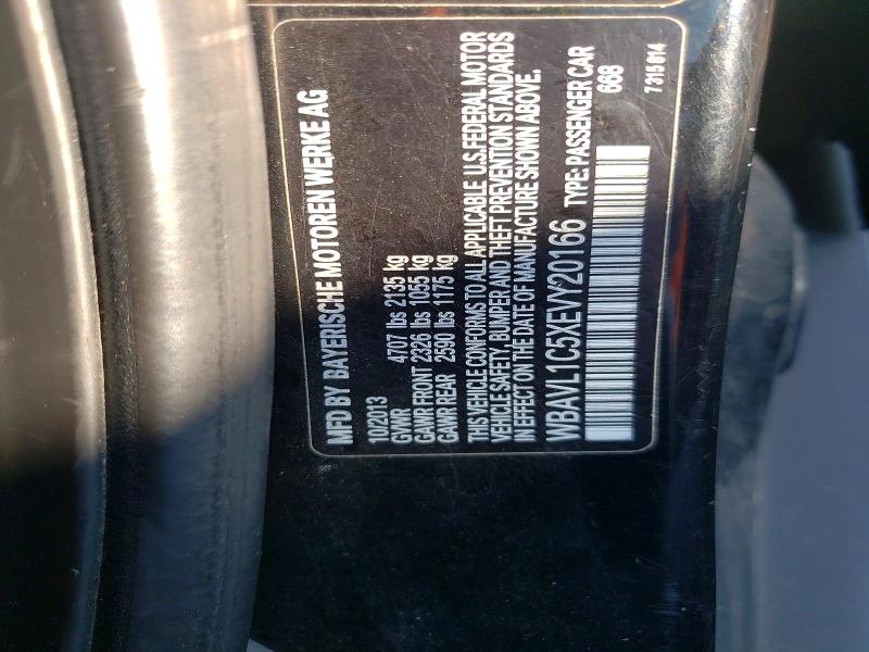 Продаж на аукціоні авто 2014 Bmw X1, vin: WBAVL1C5XEVY20166, номер лоту: 62064436