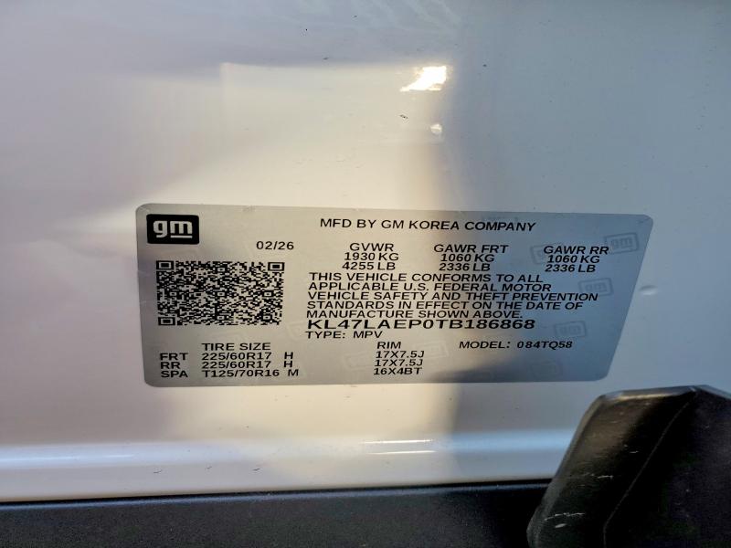 Продажа на аукционе авто 2026 Buick Envista, vin: KL47LAEP0TB186868, номер лота: 60481746