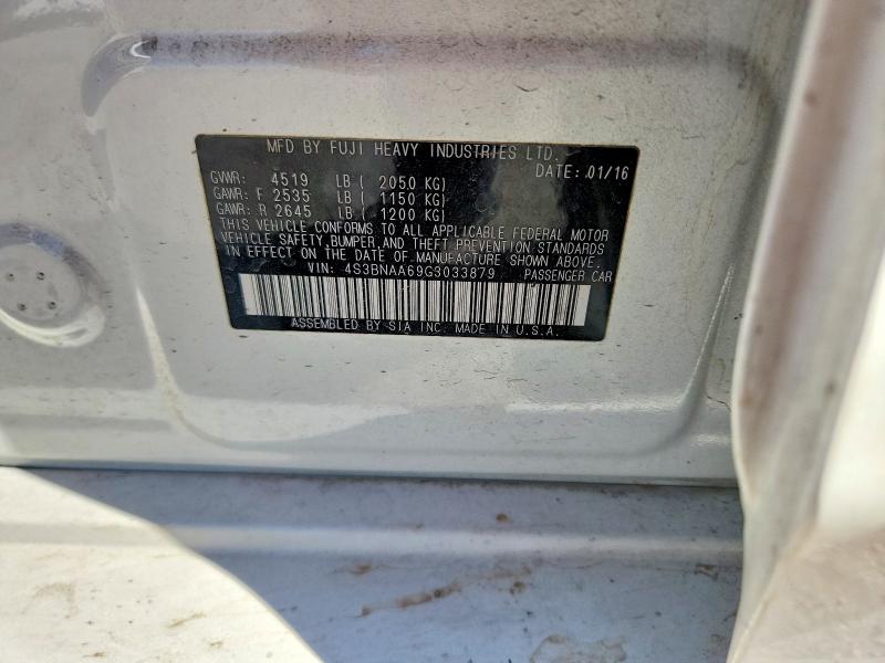 62344656 :رقم المزاد ، 4S3BNAA69G3033879 vin ، 2016 Subaru Legacy مزاد بيع