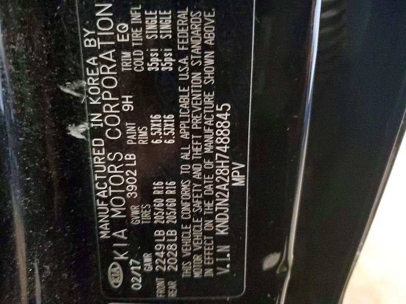Продаж на аукціоні авто 2017 Kia Soul, vin: KNDJN2A28H7488845, номер лоту: 59780186