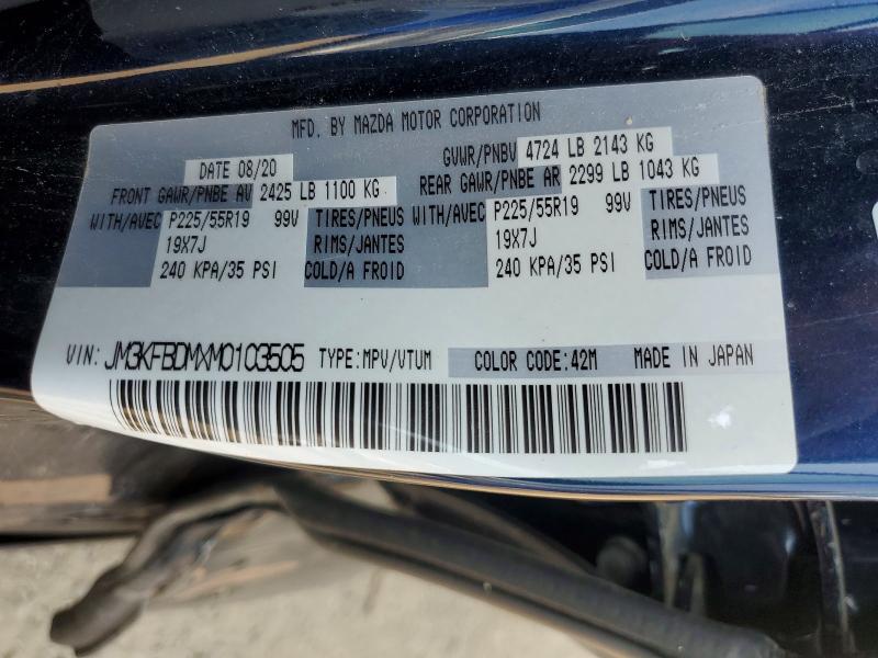 Продаж на аукціоні авто 2021 Mazda Cx-5, vin: JM3KFBDMXM0103505, номер лоту: 60936236