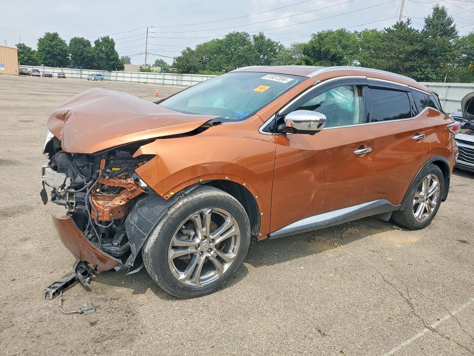 61837596 :رقم المزاد ، 5N1AZ2MH6FN287387 vin ، 2015 Nissan Murano مزاد بيع