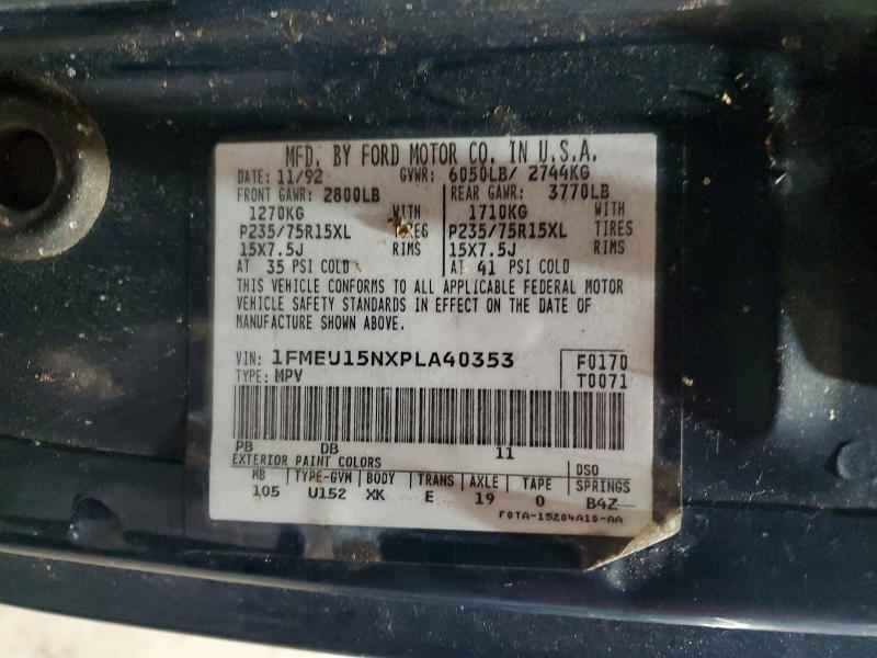 Aukcja sprzedaży 1993 Ford Bronco, vin: 1FMEU15NXPLA40353, numer aukcji: 59602716