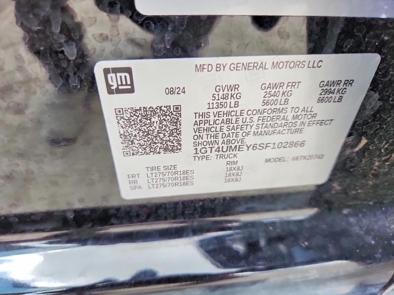 Aukcja sprzedaży 2025 Gmc Sierra, vin: 1GT4UMEY6SF102866, numer aukcji: 60378526