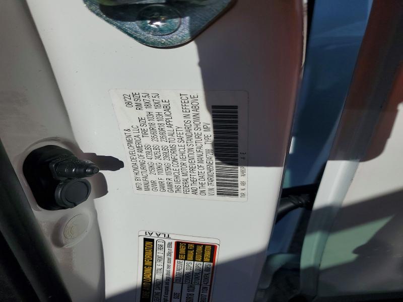 60751906 :رقم المزاد ، 7FARW2H85NE047288 vin ، 2022 Honda Cr-v مزاد بيع