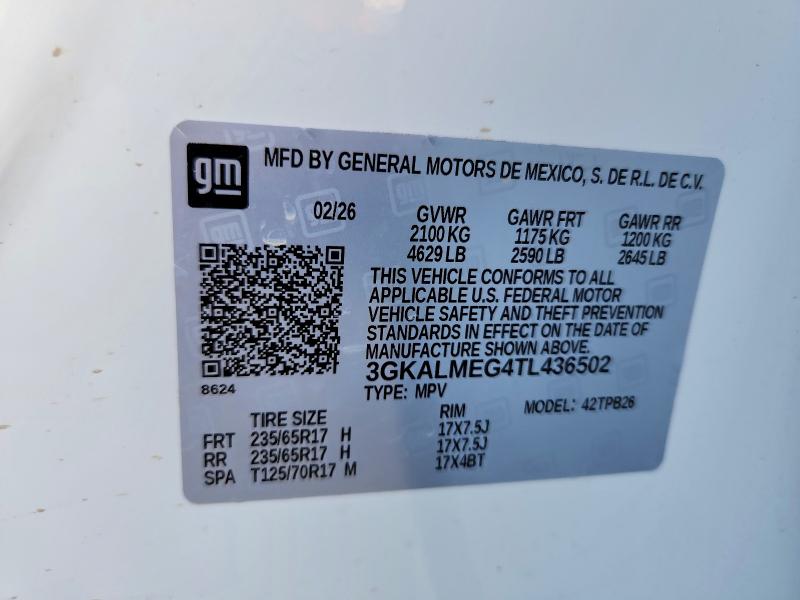 Продаж на аукціоні авто 2026 Gmc Terrain, vin: 3GKALMEG4TL436502, номер лоту: 59378556