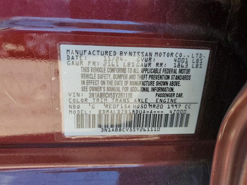 Продажа на аукционе авто 2025 Nissan Sentra, vin: 3N1AB8CV5SY261110, номер лота: 61161066