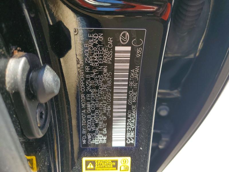 Продажа на аукционе авто 2015 Lexus Es, vin: JTHBK1GG5F2188375, номер лота: 62357076