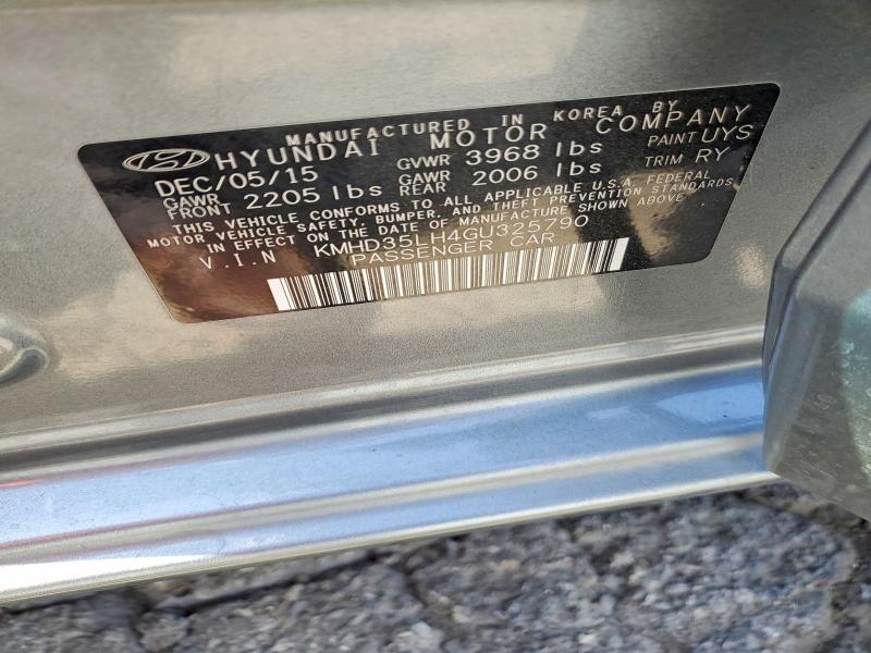 2016 Hyundai Elantra Gt მანქანა იყიდება აუქციონზე, vin: KMHD35LH4GU325790, აუქციონის ნომერი: 62165036