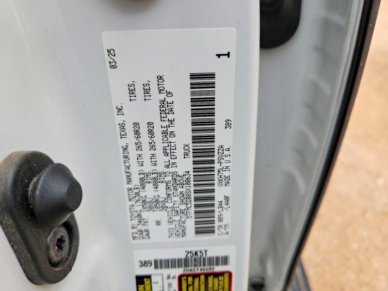 Продаж на аукціоні авто 2025 Toyota Tundra, vin: 5TFMC5DB8SX100634, номер лоту: 60851586