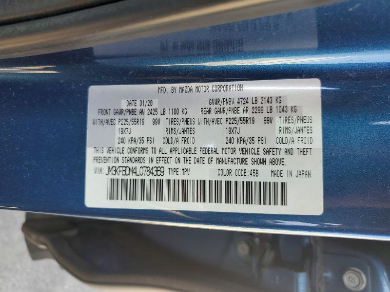 Aukcja sprzedaży 2020 Mazda Cx-5, vin: JM3KFBDM4L0784369, numer aukcji: 60589926