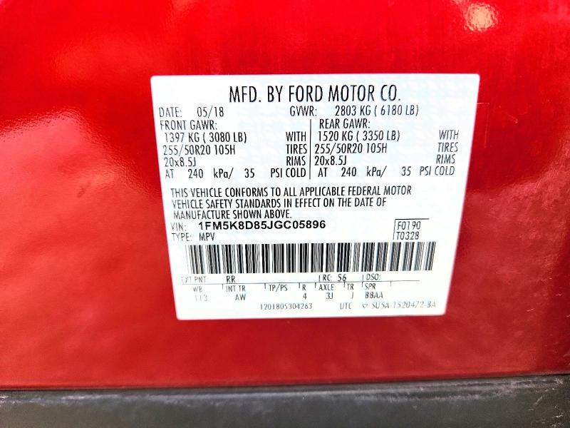 2018 Ford Explorer მანქანა იყიდება აუქციონზე, vin: 1FM5K8D85JGC05896, აუქციონის ნომერი: 62006016