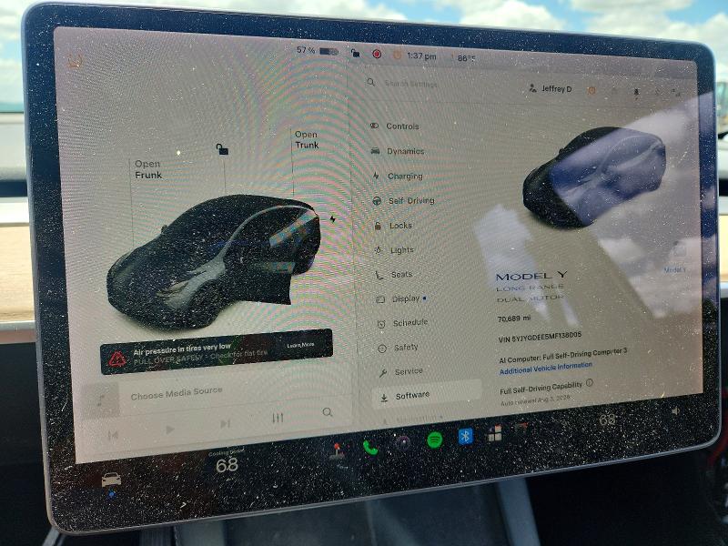 Aukcja sprzedaży 2021 Tesla Model Y, vin: 5YJYGDEE5MF138005, numer aukcji: 58984386