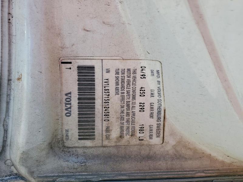 Продаж на аукціоні авто 1995 Volvo 850, vin: YV1LS5715S1245810, номер лоту: 60209336