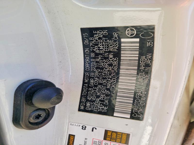Продажа на аукционе авто 2015 Toyota Prius, vin: JTDKN3DU7F0463805, номер лота: 63141006