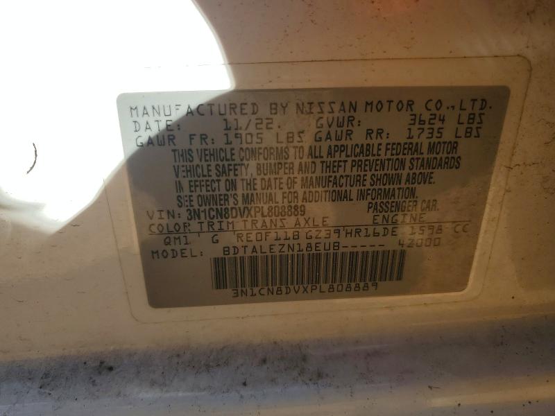 Aukcja sprzedaży 2023 Nissan Versa, vin: 3N1CN8DVXPL808889, numer aukcji: 63403496
