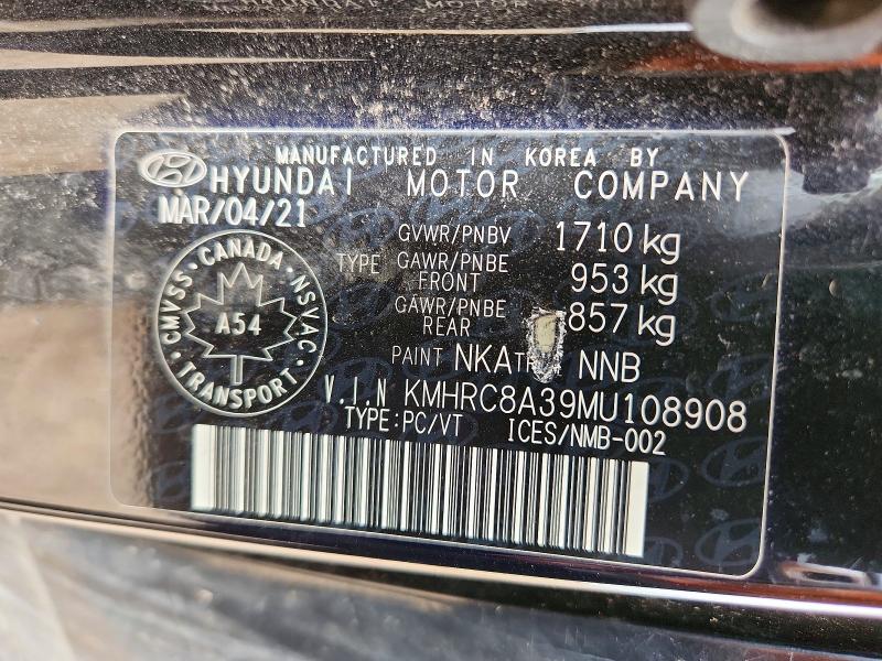 Продаж на аукціоні авто 2021 Hyundai Venue, vin: KMHRC8A39MU108908, номер лоту: 61204126