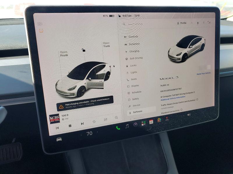 Продаж на аукціоні авто 2022 Tesla Model 3, vin: 5YJ3E1EAXNF127787, номер лоту: 59703166