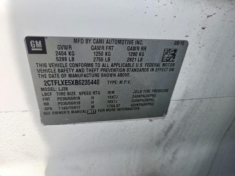 85631315 :رقم المزاد ، 2CTFLXE5XB6235440 vin ، 2011 Gmc Terrain مزاد بيع