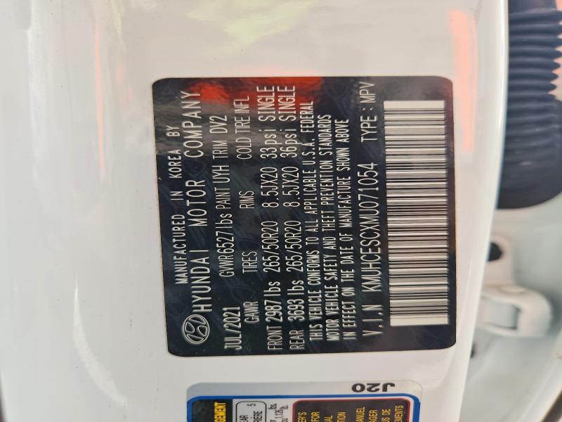 59695666 :رقم المزاد ، KMUHCESCXMU071054 vin ، 2021 Genesis Gv80 مزاد بيع