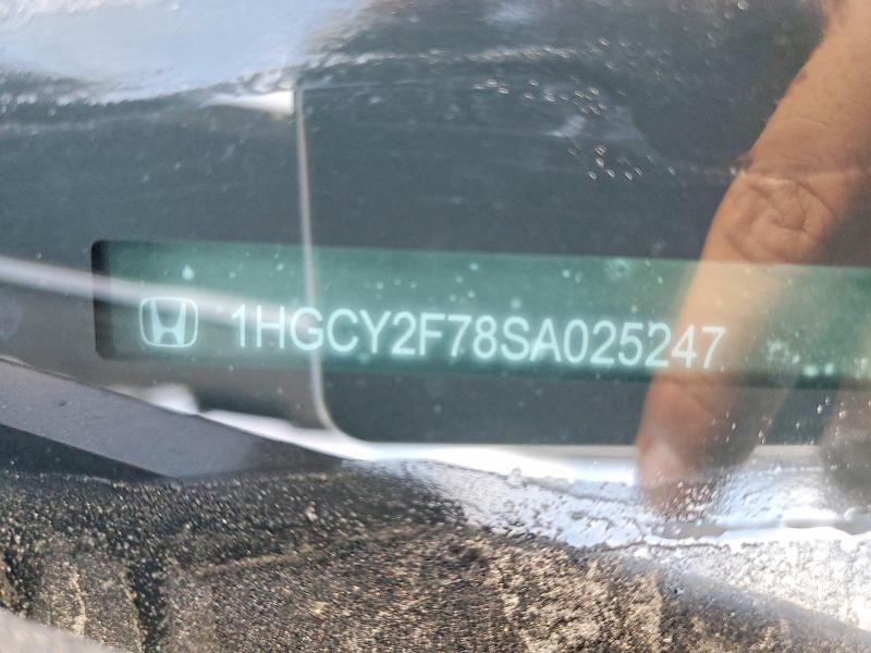 Aukcja sprzedaży 2025 Honda Accord, vin: 1HGCY2F78SA025247, numer aukcji: 62839436