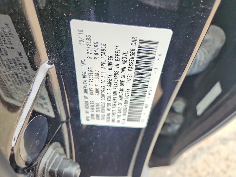 2017 Acura Tlx მანქანა იყიდება აუქციონზე, vin: 19UUB2F56HA002286, აუქციონის ნომერი: 60627786