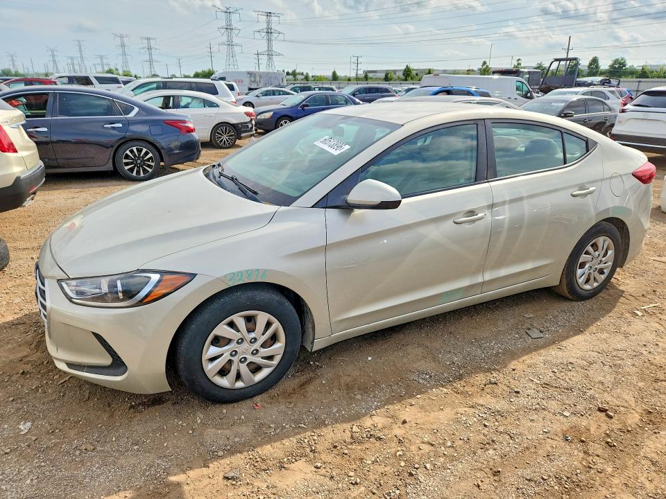 60513896 :رقم المزاد ، 5NPD74LFXHH182776 vin ، 2017 Hyundai Elantra مزاد بيع