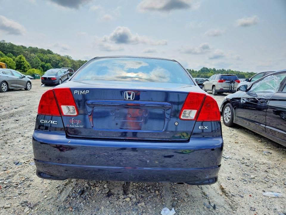 2004 Honda Civic მანქანა იყიდება აუქციონზე, vin: 2HGES26724H537682, აუქციონის ნომერი: 62903366